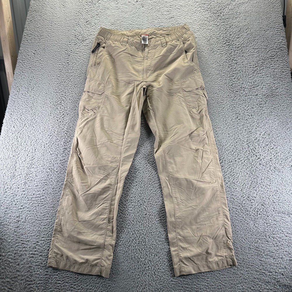 The North Face Pants Mens M Beige Nylon Windbreaker Straight Workwear Utility